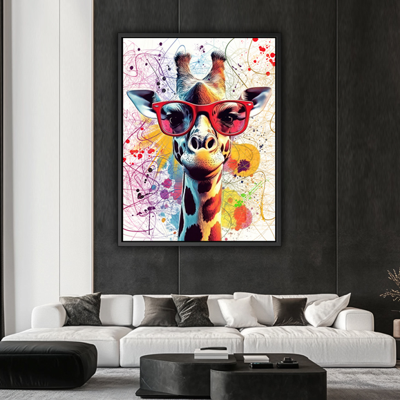 Tableau pop art - Girafe Pop Art