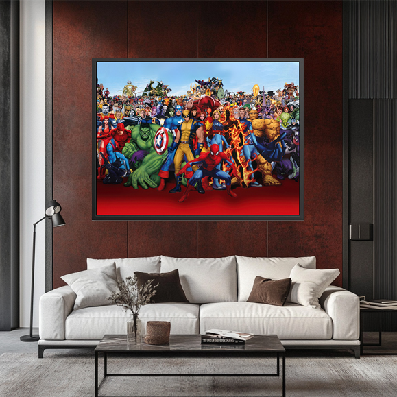 Tableau pop art - Marvel DC Comics