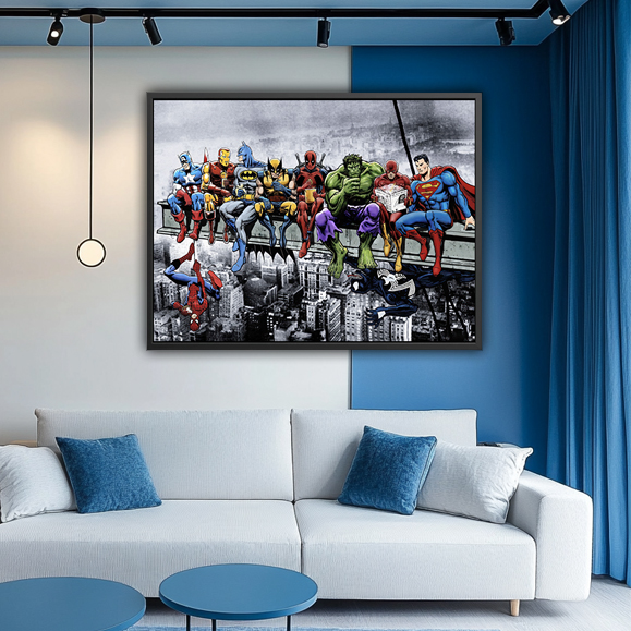 Tableau pop art - Marvel Super Heros Relax