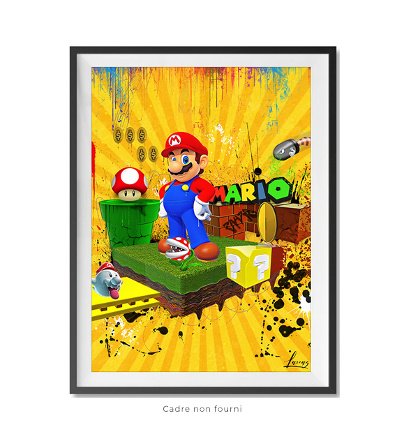 Tableaux, objet décoratifs Pop Art Super Mario