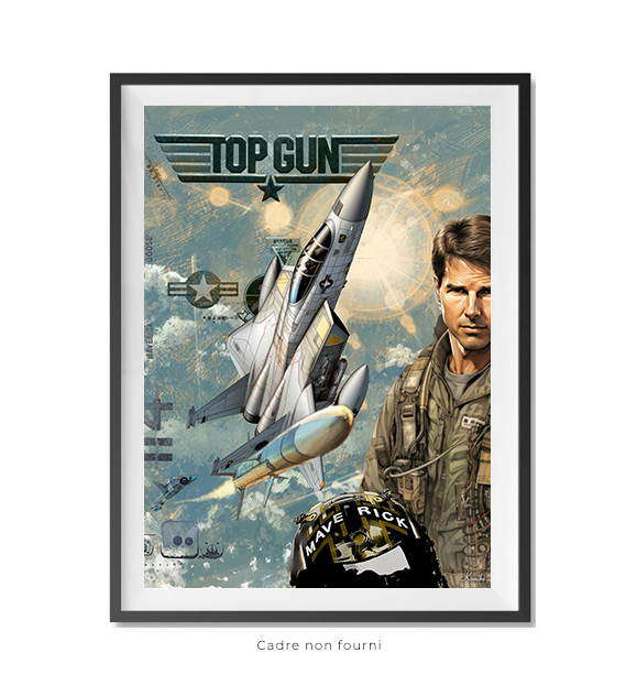 Tableaux, objet décoratifs Pop Art Top Gun