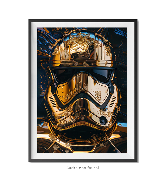 Tableaux, objet décoratifs Pop Art Gold Stormtrooper