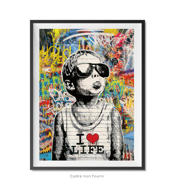 Tableaux, objet décoratifs Pop Art Bansky Love Life