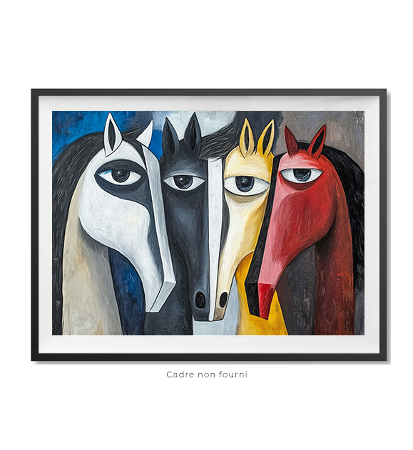 Tableaux, objet décoratifs Pop Art Picasso Cubic Horses