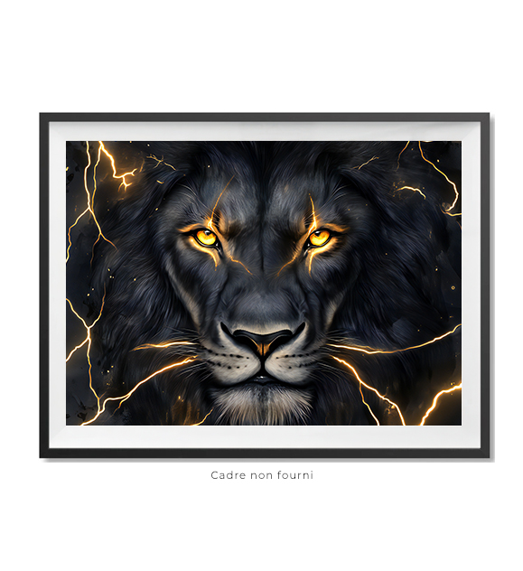 Lion Yellow Eyes