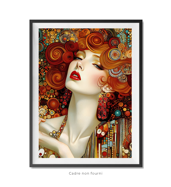 Tableaux, objet décoratifs Pop Art Klimt Femme Florale