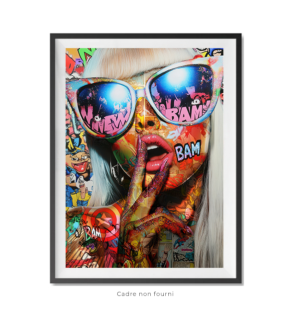 Tableaux, objet décoratifs Pop Art La Femme aux lunettes