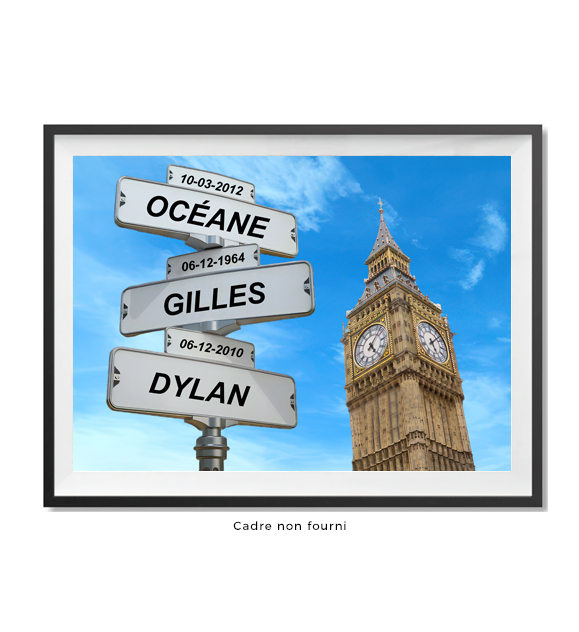 Tableaux : Tableau personnalisé Intersection Londres