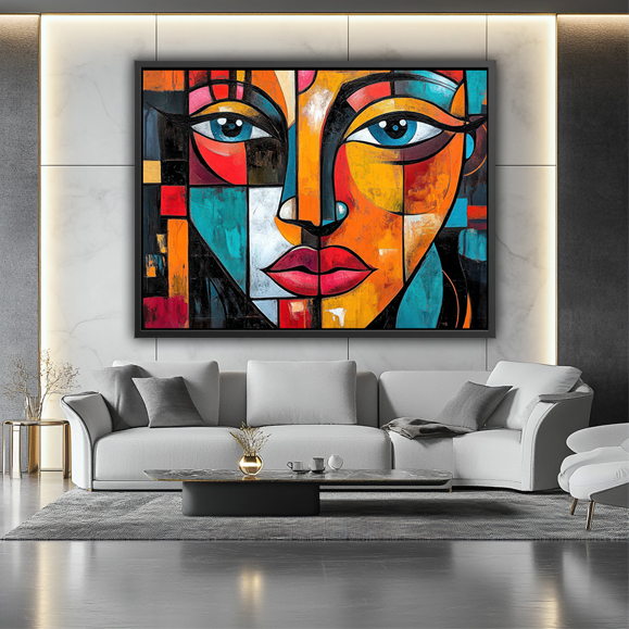 Tableau pop art - Abstract Visage