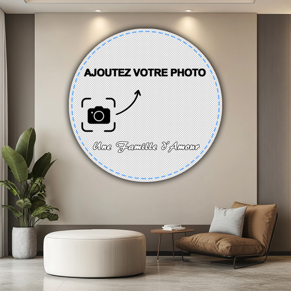 Tableaux, objet décoratifs Pop Art Tableau Personnalisé Photo Rond