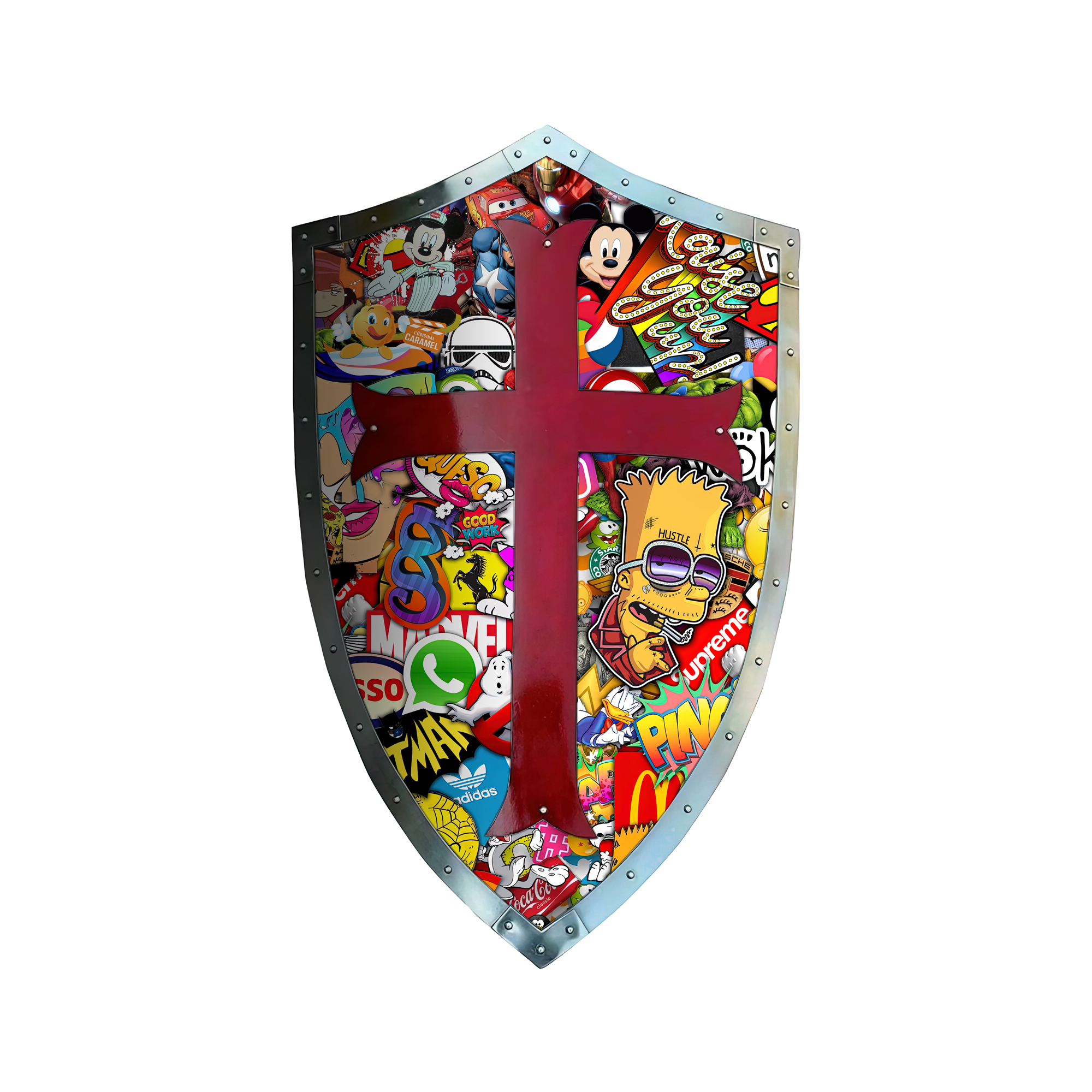 Sculpture pop art - Blason Simpson