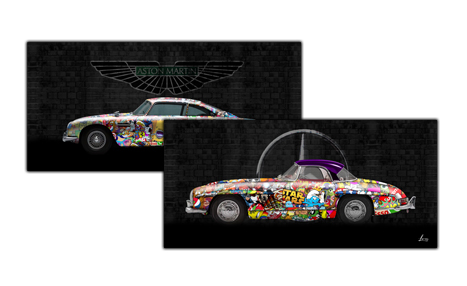 Voiture popart Lascaz