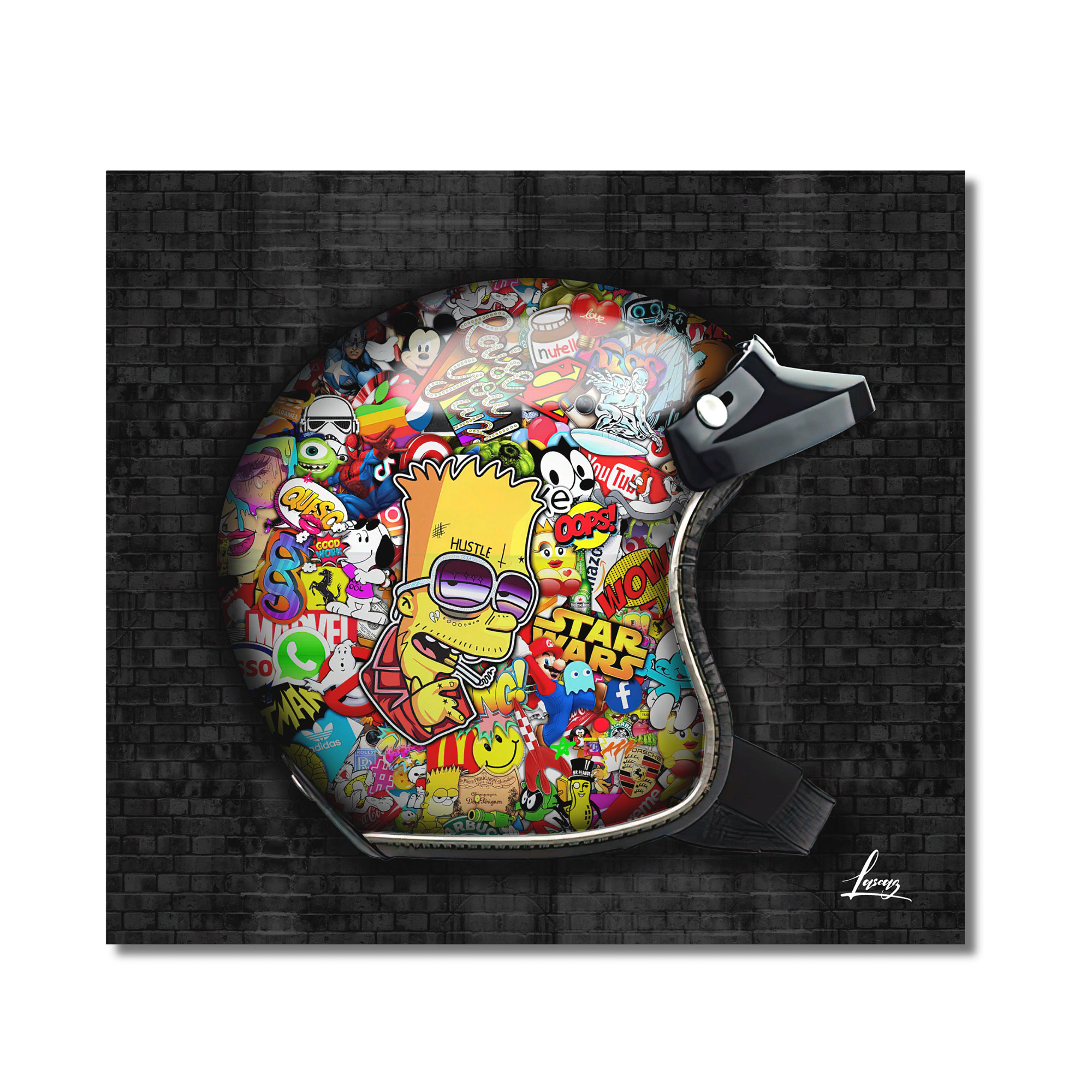 Tableau automobile - Helmet Simpson