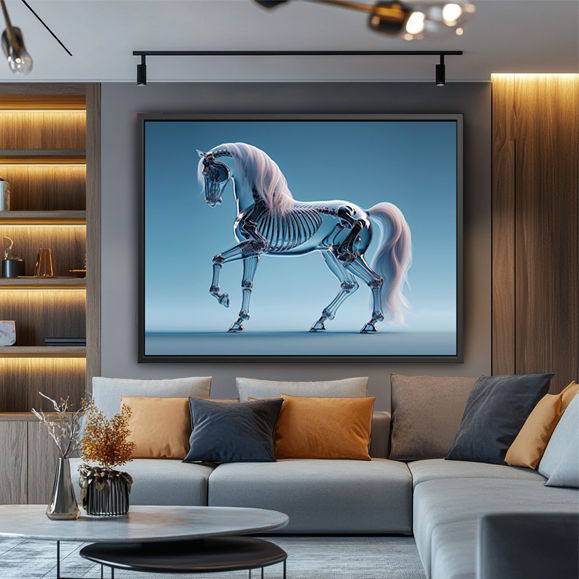 Tableau pop art - Cheval de verre