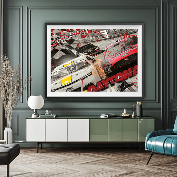 Tableau pop art - Circuit de Daytona