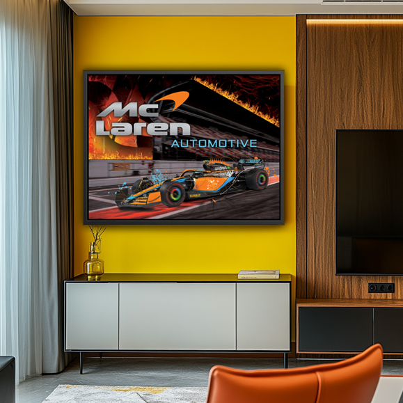 Tableau pop art - Ecurie Mc Laren