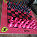 Ferrari Chess  : Ferrari Chess est une œuvre d'art entièrement réalisée en Technique mixte sur aluminium et vernis pour un rendu de haute intensité des couleurs, 
un effet de brillance et une protection durable de la création. 