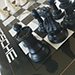 Porsche Chess  : Porsche Chess est une œuvre d'art entièrement réalisée en Technique mixte sur aluminium et vernis pour un rendu de haute intensité des couleurs, 
un effet de brillance et une protection durable de la création. 