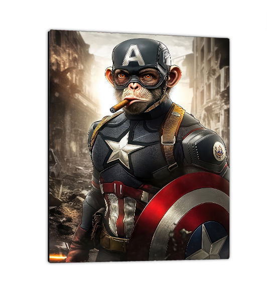 Tableau pop art - Captain America Singe