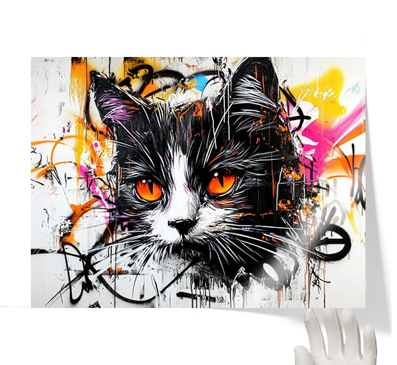 Tableau pop art - Chat Pop Art