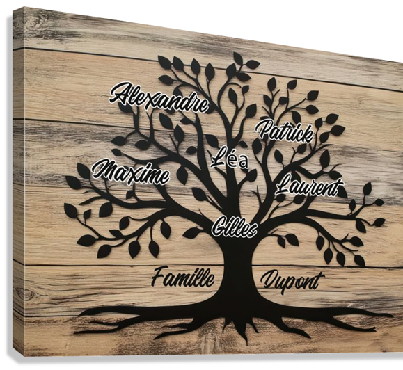 Tableau personnalisé Arbre de Vie : vue de coté