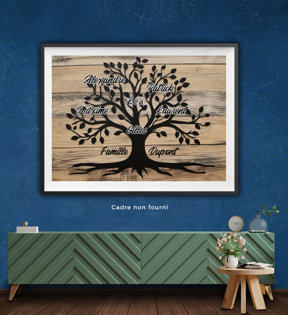 Tableau personnalisé Arbre de Vie en situation
