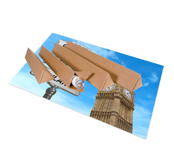 Tableau personnalisé Intersection Londres : vue de coté