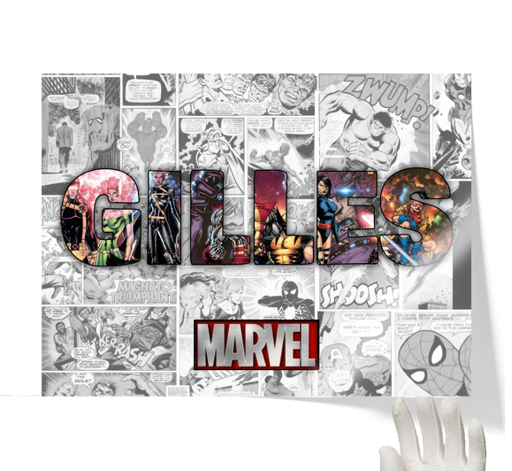 Tableau personnalisé Intersection Paris : vue de face