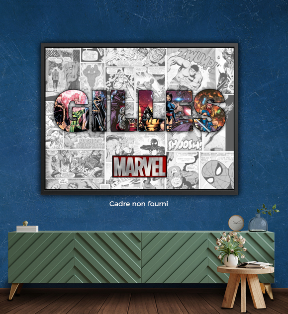 Tableau personnalisé Intersection Paris en situation