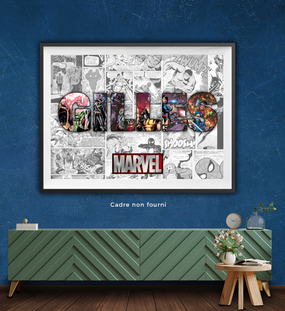 Tableau personnalisé Intersection Paris en situation