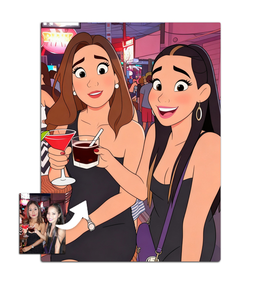 Tableau personnalisé Disney : vue de face