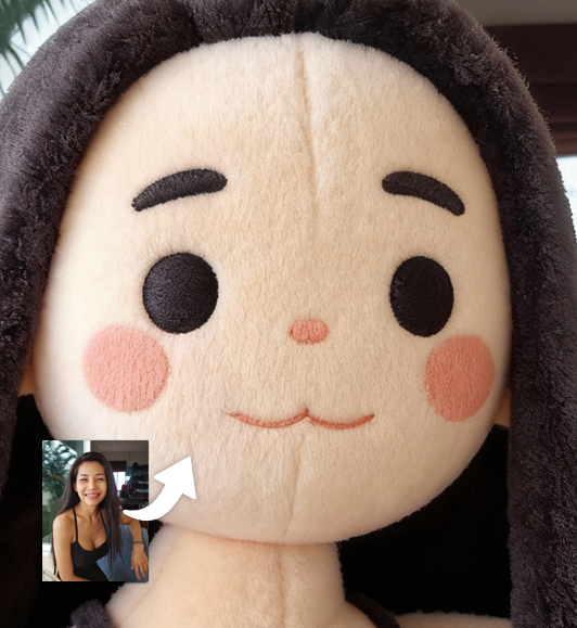 Zoom : Tableau Personnalisé Photo Peluche