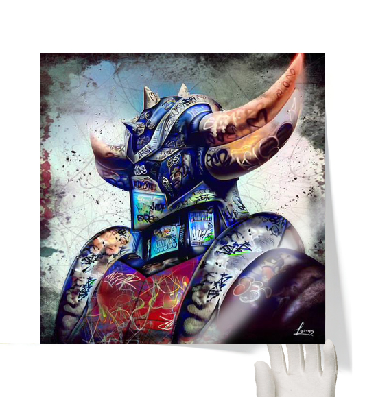 Tableau Goldorak Graffiti : vue de face