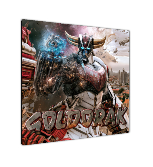Tableau Goldorak War : vue de coté