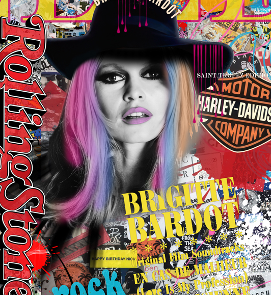 Zoom : Tableau Pop Art Brigitte Bardot
