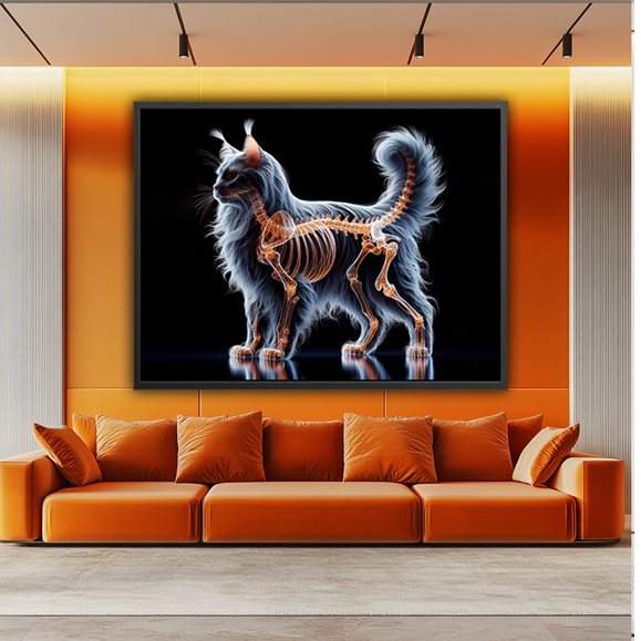 Tableau pop art - Main Coon