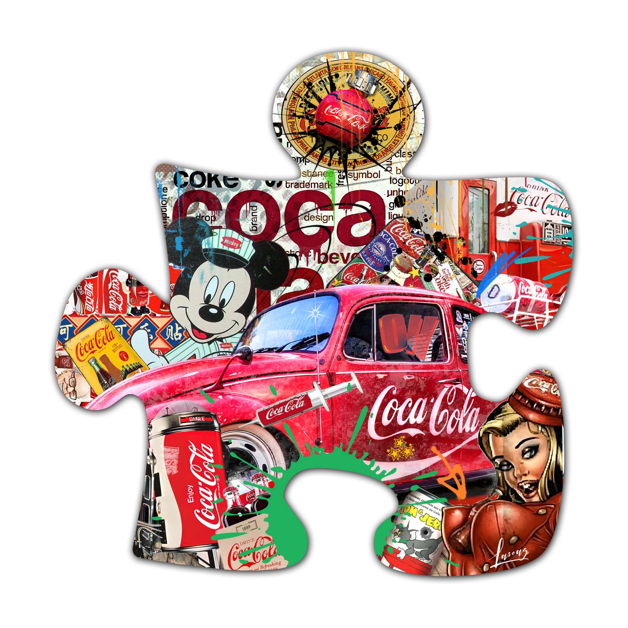 Tableaux, objet décoratifs Pop Art Puzzle Coca Cola