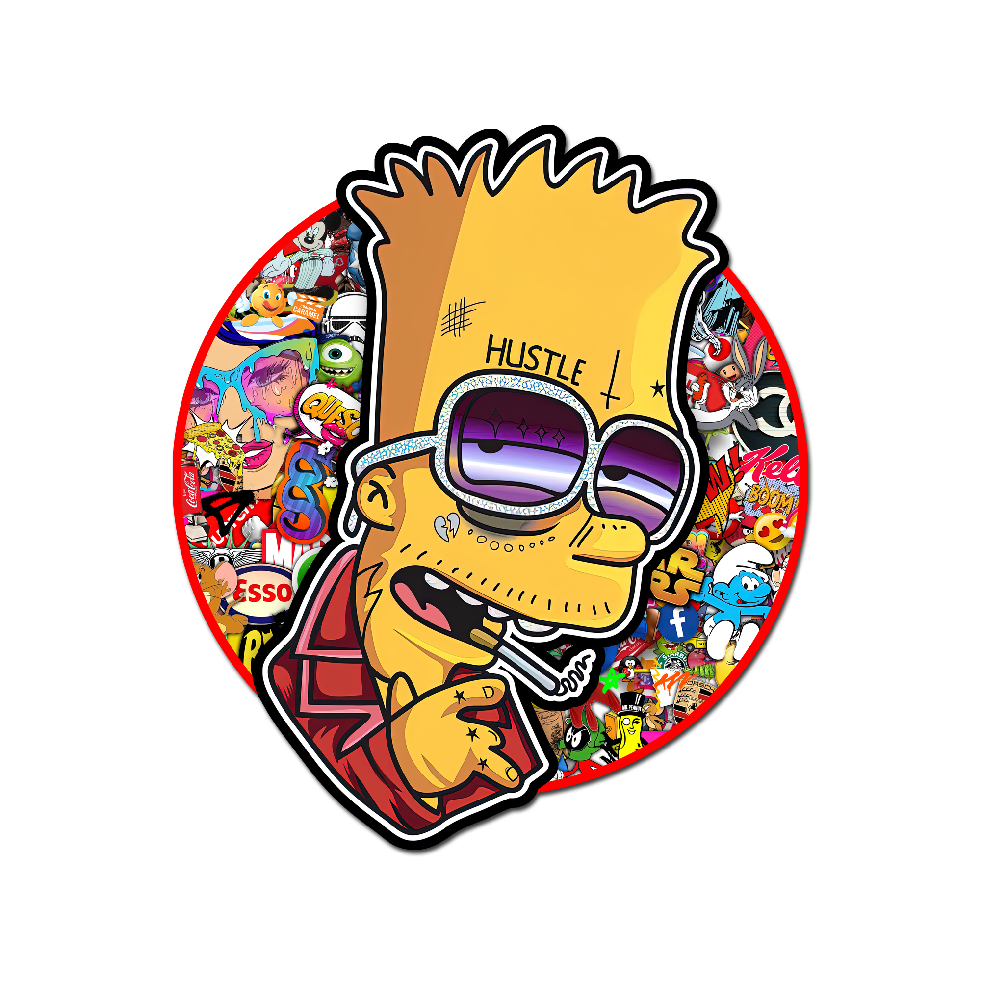 Technique Mixte pop art - The Simpson