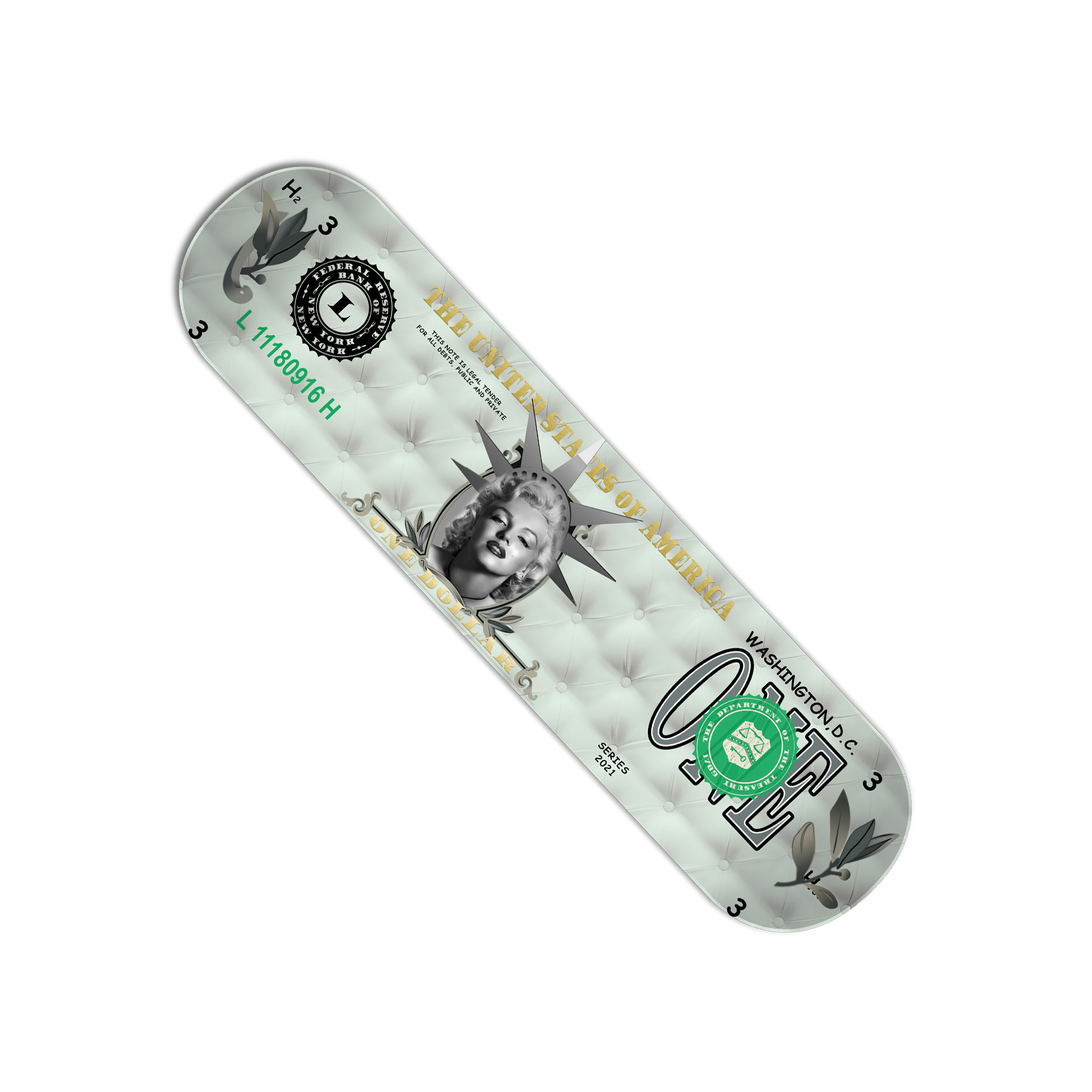 Tableaux, objet décoratifs Pop Art Skateboard Dollar