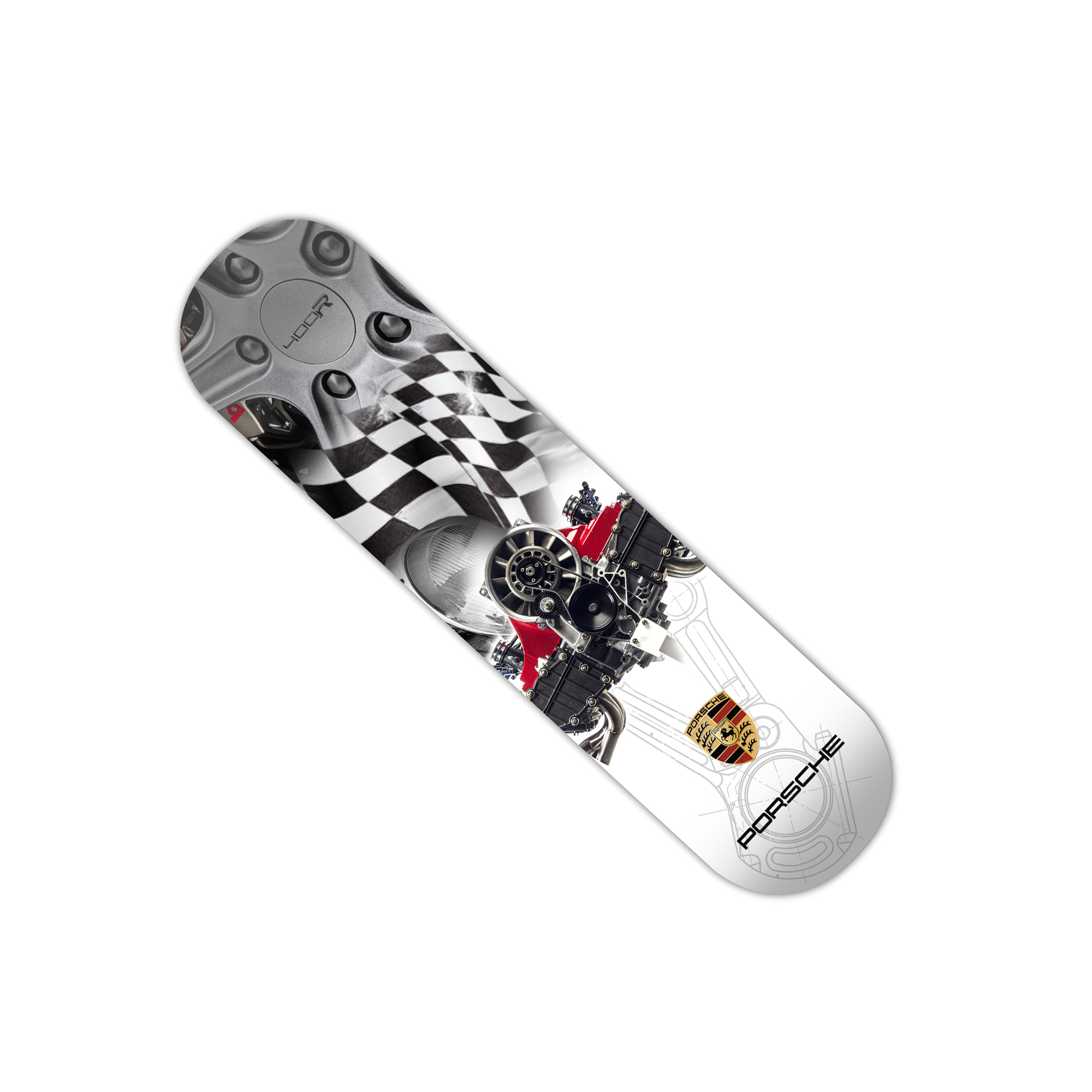 Skateboard contemporain - Skateboard Porsche Engine