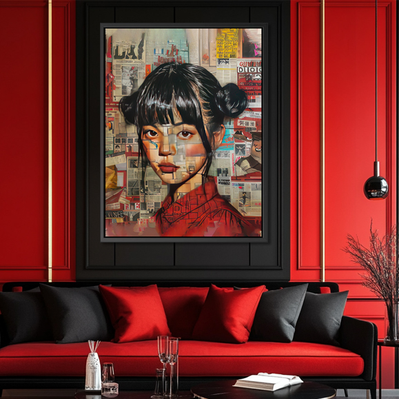 Tableau pop art - Asian women