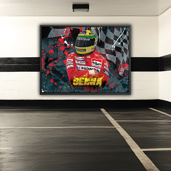 Tableau pop art - Ayrton Senna