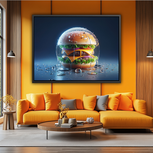 Tableau pop art - Burger