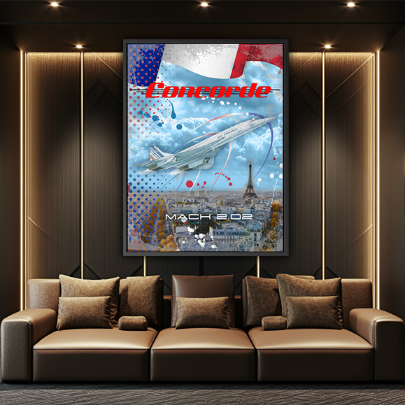 Tableau pop art - Concorde