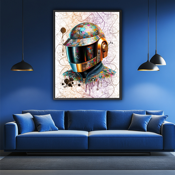 Tableau pop art - Daft Punk