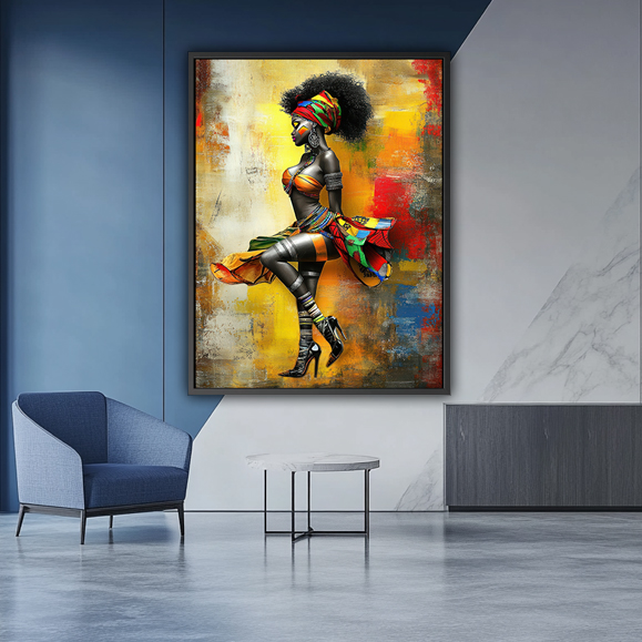 Tableau pop art - La Danseuse Africaine