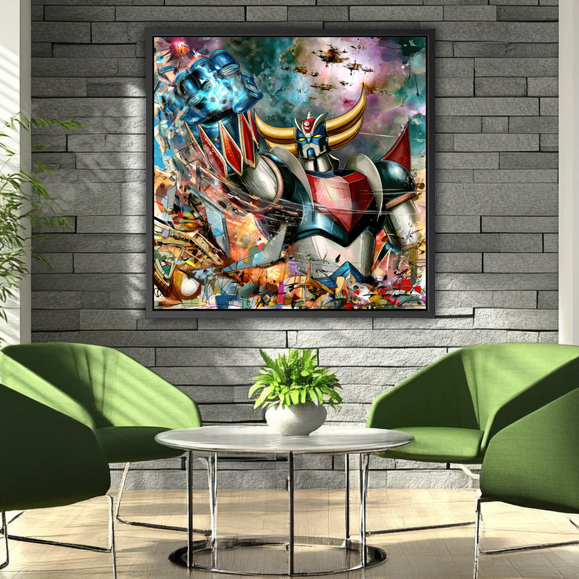 Tableau Goldorak Artiste en situation