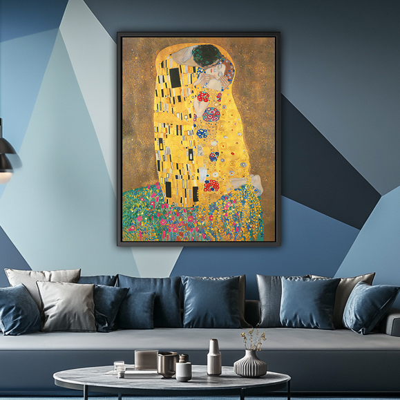 Tableau pop art - klimt le baiser