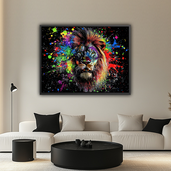 Tableau pop art - Lion Pop Art