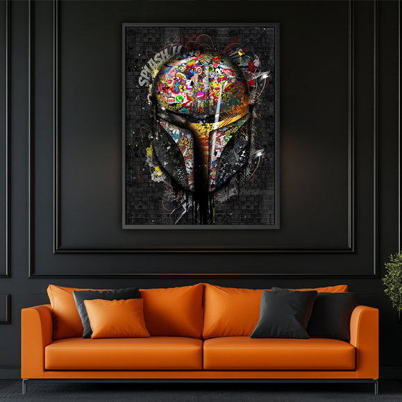 Tableau pop art - Mandalorian